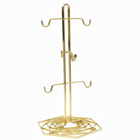 Orchid Luxury Gold Finish Metal Mug Tree Stand for Kitchen Countertop Organization and Display – 30cm - Al Kabayel Discount CentreOrchid Luxury Gold Finish Metal Mug Tree Stand for Kitchen Countertop Organization and Display – 30cmKitchen Utensils & GadgetsORCHIDAl Kabayel Discount Centre