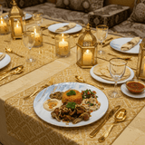 Orchid White Ceramic Round Dinner Plate with Blue & Gold Floral Rim - 10.5 Inch - Al Kabayel Discount CentreOrchid White Ceramic Round Dinner Plate with Blue & Gold Floral Rim - 10.5 InchPlatesORCHIDAl Kabayel Discount Centre