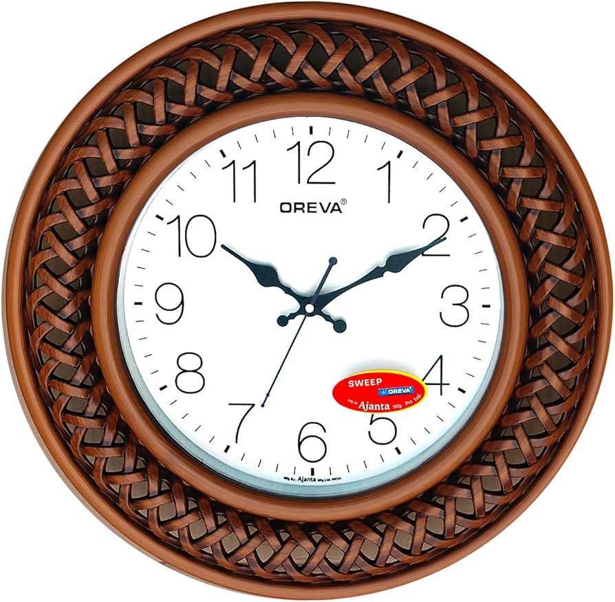 OREVA Classic Design Round Analog Wall Clock 37cm, Dark Wood, AQ - 5977SS - Al Kabayel Discount CentreOREVA Classic Design Round Analog Wall Clock 37cm, Dark Wood, AQ - 5977SSWall ClocksOREVAAl Kabayel Discount Centre