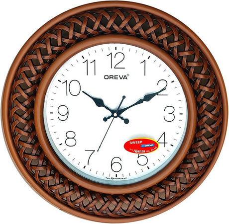 OREVA Classic Design Round Analog Wall Clock 37cm, Dark Wood, AQ - 5977SS - Al Kabayel Discount CentreOREVA Classic Design Round Analog Wall Clock 37cm, Dark Wood, AQ - 5977SSWall ClocksOREVAAl Kabayel Discount Centre