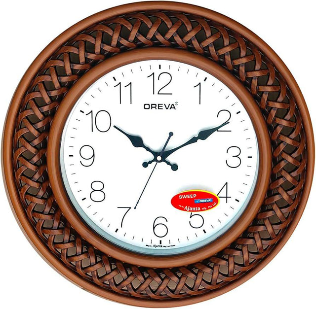 OREVA Classic Design Round Analog Wall Clock 37cm, Dark Wood, AQ - 5977SS - Al Kabayel Discount CentreOREVA Classic Design Round Analog Wall Clock 37cm, Dark Wood, AQ - 5977SSWall ClocksOREVAAl Kabayel Discount Centre