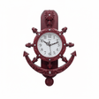 Oreva Decorative Nautical Wall Clock 40×28cm | AQ2327 | Anchor & Ship Wheel Design | Rich Red Wood Finish - Al Kabayel Discount CentreOreva Decorative Nautical Wall Clock 40×28cm | AQ2327 | Anchor & Ship Wheel Design | Rich Red Wood FinishWall ClocksOREVAAl Kabayel Discount Centre