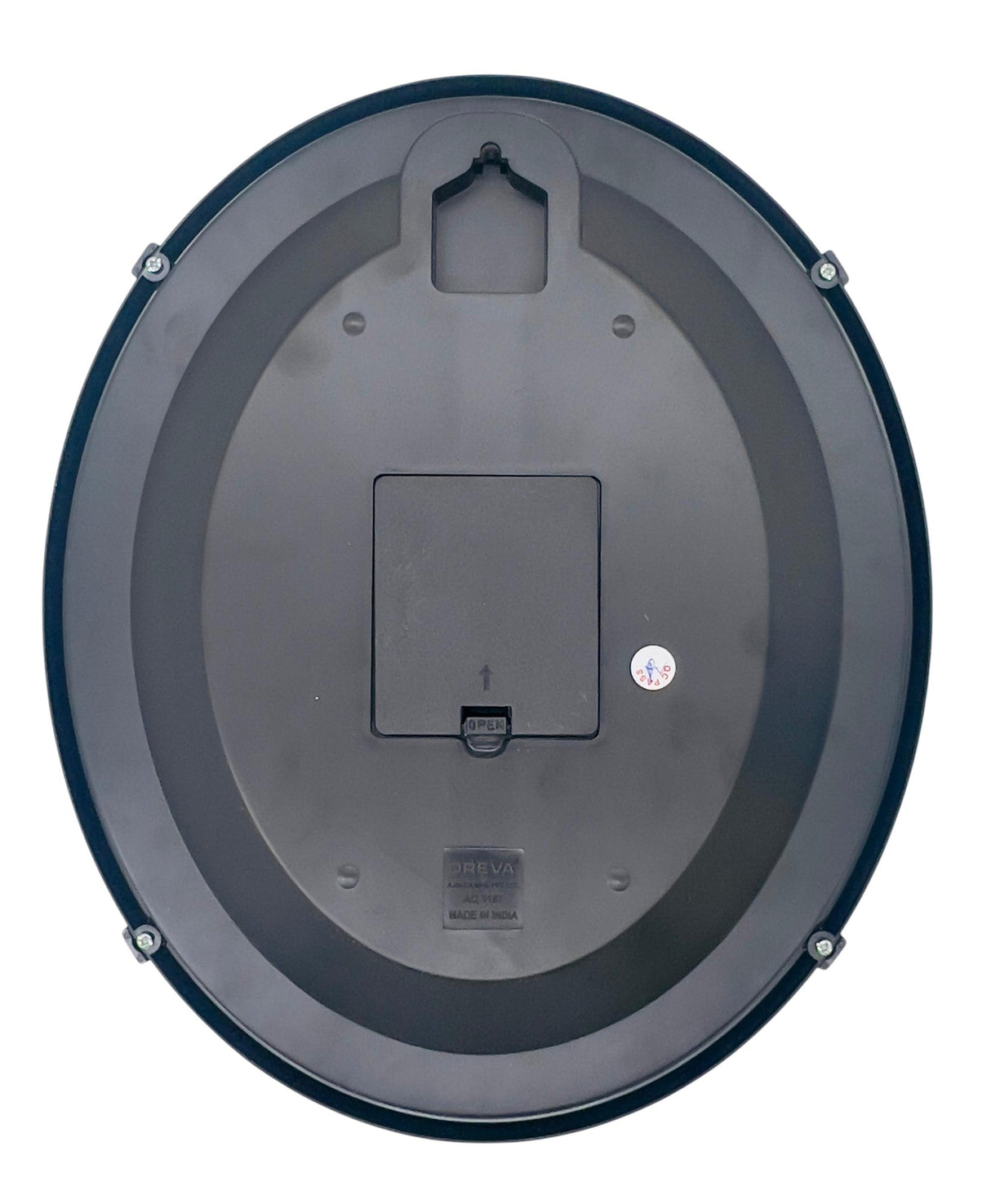 OREVA Oval Shape Analog Wall Clock 34cm*28cm, Black, AQ - 1187 - Al Kabayel Discount CentreOREVA Oval Shape Analog Wall Clock 34cm*28cm, Black, AQ - 1187Wall ClocksOREVAAl Kabayel Discount Centre