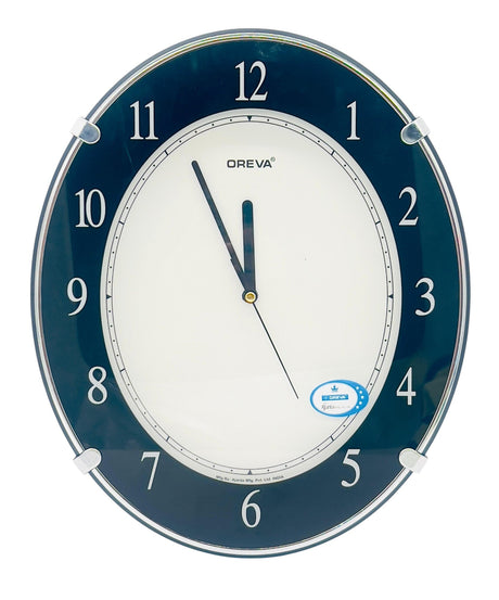 OREVA Oval Shape Analog Wall Clock 34cm*28cm, Black, AQ - 1187 - Al Kabayel Discount CentreOREVA Oval Shape Analog Wall Clock 34cm*28cm, Black, AQ - 1187Wall ClocksOREVAAl Kabayel Discount Centre
