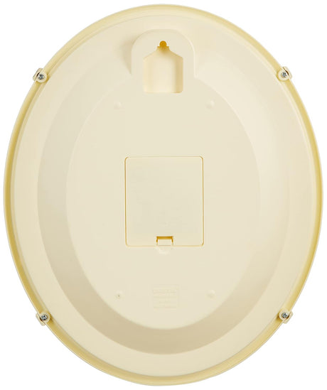 OREVA Oval Shape Analog Wall Clock 34cm*28cm, Ivory, AQ - 1187 - Al Kabayel Discount CentreOREVA Oval Shape Analog Wall Clock 34cm*28cm, Ivory, AQ - 1187Wall ClocksOREVAAl Kabayel Discount Centre