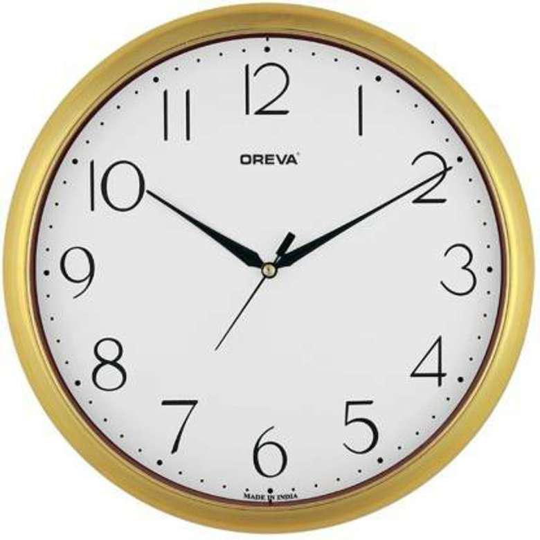 OREVA Round Wall Analog Clock 17.5cm, Golden, AQ - 1937 - Al Kabayel Discount CentreOREVA Round Wall Analog Clock 17.5cm, Golden, AQ - 1937Wall ClocksOREVAAl Kabayel Discount Centre