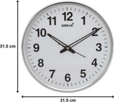 OREVA Round Wall Clock 31.5cm, White, AQ - 1687SS - Al Kabayel Discount CentreOREVA Round Wall Clock 31.5cm, White, AQ - 1687SSWall ClocksOREVAAl Kabayel Discount Centre