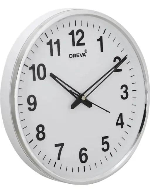OREVA Round Wall Clock 31.5cm, White, AQ - 1687SS - Al Kabayel Discount CentreOREVA Round Wall Clock 31.5cm, White, AQ - 1687SSWall ClocksOREVAAl Kabayel Discount Centre