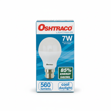 Oshtraco B22 LED Bulb 7W, Cool Day Light - Al Kabayel Discount CentreOshtraco B22 LED Bulb 7W, Cool Day LightLight BulbsOSHTRACOAl Kabayel Discount Centre