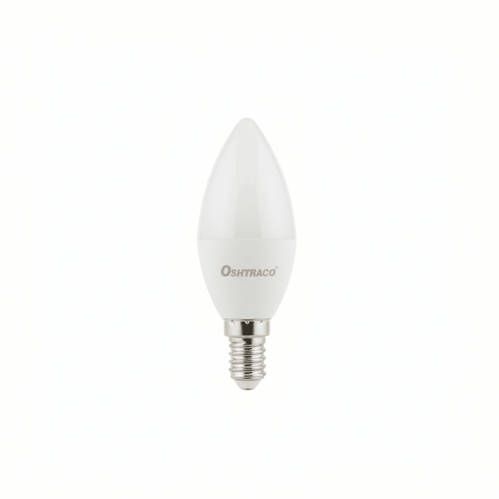 Oshtraco E14 LED Candle Bulb 3W, Warm White, Dimmable Candle - Al Kabayel Discount CentreOshtraco E14 LED Candle Bulb 3W, Warm White, Dimmable CandleLight BulbsOSHTRACOAl Kabayel Discount Centre