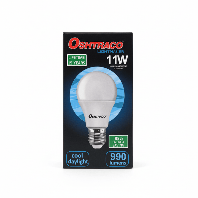 Oshtraco E27 LED Bulb 11W, Cool Day Light - Al Kabayel Discount CentreOshtraco E27 LED Bulb 11W, Cool Day LightLight BulbsOSHTRACOAl Kabayel Discount Centre