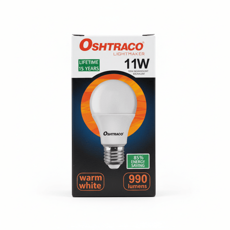 Oshtraco E27 LED Bulb 11W, Warm White - Al Kabayel Discount CentreOshtraco E27 LED Bulb 11W, Warm WhiteLight BulbsOSHTRACOAl Kabayel Discount Centre