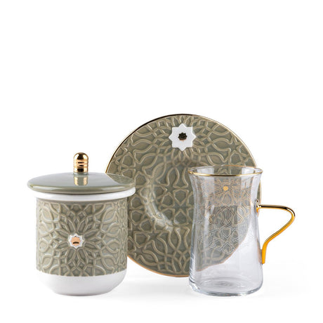 OTANTIC Asala 13pcs Coffee Set(6pcs Cup 150ml,1pc Sugar Pot and Lid, 6pcs Saucer), Beige+Gold - Al Kabayel Discount CentreOTANTIC Asala 13pcs Coffee Set(6pcs Cup 150ml,1pc Sugar Pot and Lid, 6pcs Saucer), Beige+GoldTea SetsOTANTICAl Kabayel Discount Centre