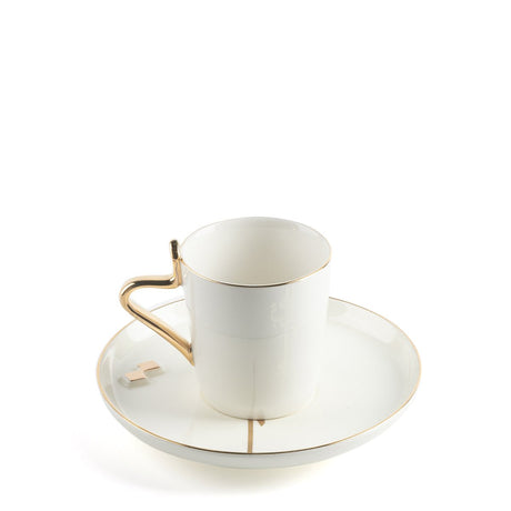 OTANTIC Liqaa 6pcs Tea Cup & Saucer Set 200ml, White+Gold - Al Kabayel Discount CentreOTANTIC Liqaa 6pcs Tea Cup & Saucer Set 200ml, White+GoldTea SetsOTANTICAl Kabayel Discount Centre