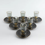 Otantic Naqsh 12pcs Glass Cup and Saucer Set - Black&Gold, ET2939 - Al Kabayel Discount CentreOtantic Naqsh 12pcs Glass Cup and Saucer Set - Black&Gold, ET2939Tea SetsOTANTIKAl Kabayel Discount Centre