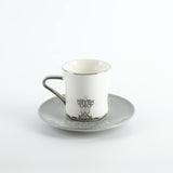 Otantic Naqsh 12pcs Porcelain Tea Set, 6pcs Cups 200ml + 6pcs Saucer, Grey/White/Silver, ET2953 - Al Kabayel Discount CentreOtantic Naqsh 12pcs Porcelain Tea Set, 6pcs Cups 200ml + 6pcs Saucer, Grey/White/Silver, ET2953Tea SetsOTANTIKAl Kabayel Discount Centre