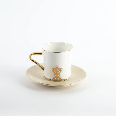 Otantic Naqsh 12pcs Porcelain Tea Set, 6pcs Cups 200ml + 6pcs Saucer, Ivory/White/Gold, ET2952 - Al Kabayel Discount CentreOtantic Naqsh 12pcs Porcelain Tea Set, 6pcs Cups 200ml + 6pcs Saucer, Ivory/White/Gold, ET2952Tea SetsOTANTIKAl Kabayel Discount Centre