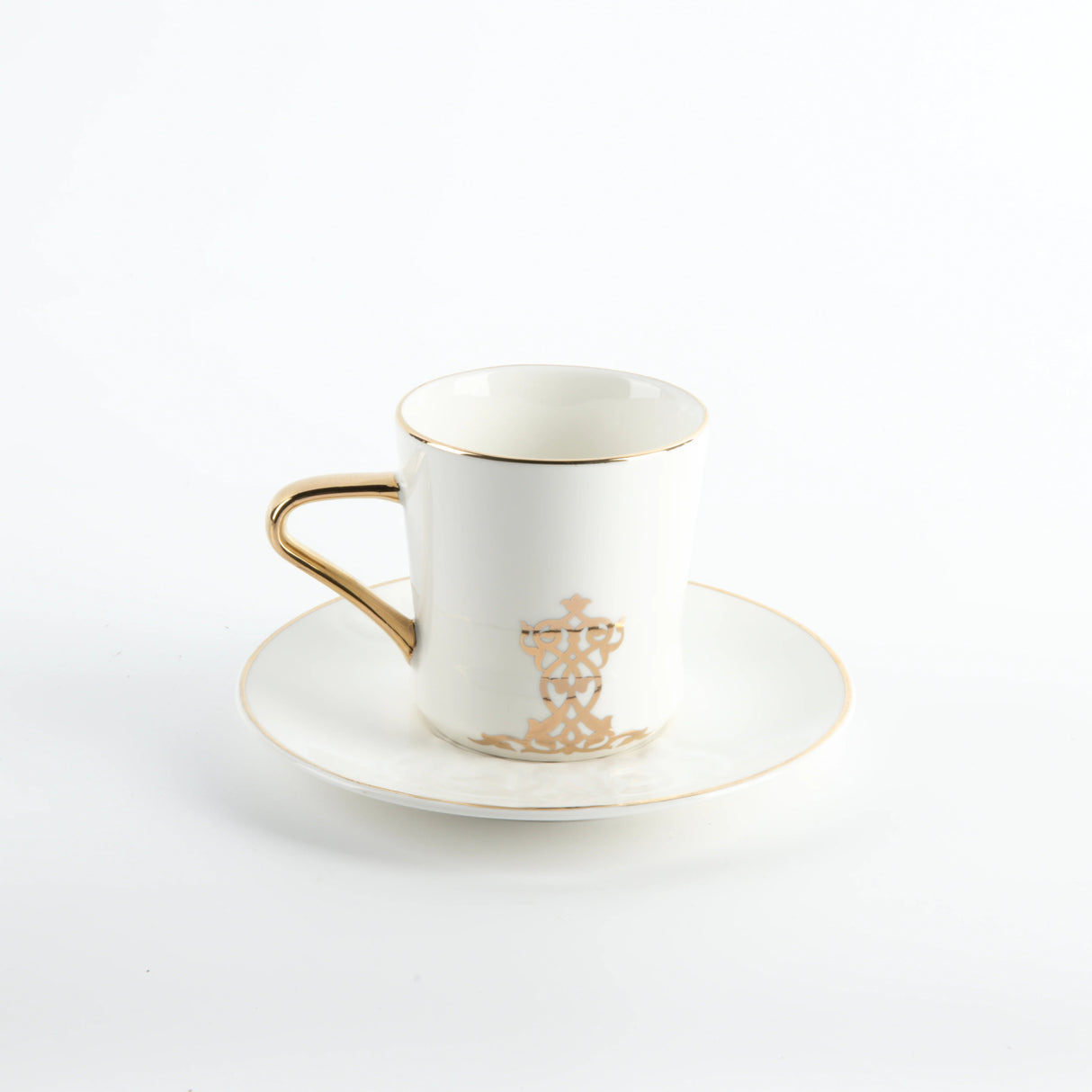 Otantic Naqsh 12pcs Porcelain Tea Set, 6pcs Cups 200ml + 6pcs Saucer, White/Gold, ET2950 - Al Kabayel Discount CentreOtantic Naqsh 12pcs Porcelain Tea Set, 6pcs Cups 200ml + 6pcs Saucer, White/Gold, ET2950Tea SetsOTANTIKAl Kabayel Discount Centre