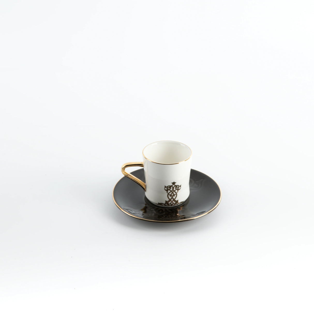 Otantic Naqsh 12pcs Porcelain Turkish Coffee Set, 6pcs Cups 80ml + 6pcs Saucer, Black/White/Gold, ET2949 - Al Kabayel Discount CentreOtantic Naqsh 12pcs Porcelain Turkish Coffee Set, 6pcs Cups 80ml + 6pcs Saucer, Black/White/Gold, ET2949Tea SetsOTANTIKAl Kabayel Discount Centre