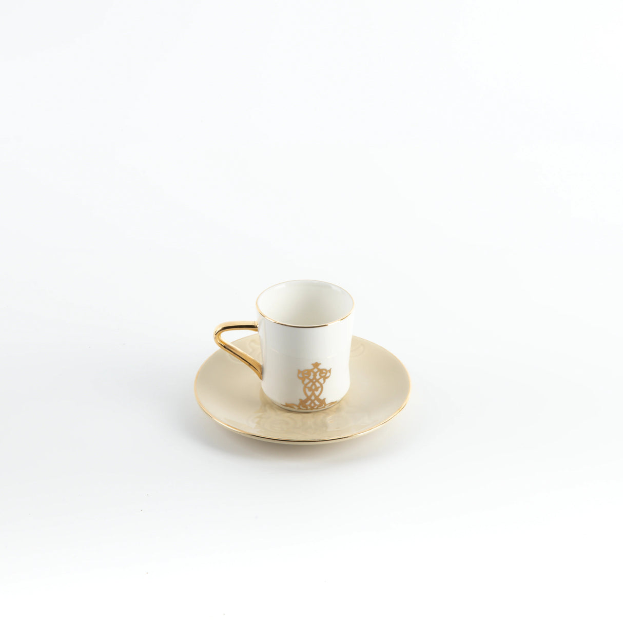 Otantic Naqsh 12pcs Porcelain Turkish Coffee Set, 6pcs Cups 80ml + 6pcs Saucer, Ivory/White/Gold, ET2947 - Al Kabayel Discount CentreOtantic Naqsh 12pcs Porcelain Turkish Coffee Set, 6pcs Cups 80ml + 6pcs Saucer, Ivory/White/Gold, ET2947Tea SetsOTANTIKAl Kabayel Discount Centre
