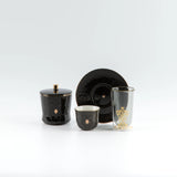 Otantic Naqsh 19pcs Tea & Arabic Coffee Set, 6pcs Double Glass Cups 130ml + 6pc Saucers + 6pcs Arabic Coffee Cup 80ml +1pc Sugar Pot 250ml, Black/Gold, ET2944 - Al Kabayel Discount CentreOtantic Naqsh 19pcs Tea & Arabic Coffee Set, 6pcs Double Glass Cups 130ml + 6pc Saucers + 6pcs Arabic Coffee Cup 80ml +1pc Sugar Pot 250ml, Black/Gold, ET2944Tea SetsOTANTIKAl Kabayel Discount Centre