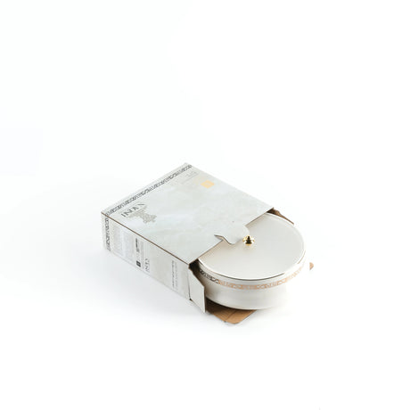 Otantic Naqsh Ceramic Dates Bowl with Lid 17cm*6cm, White/Gold - ET2975 - Al Kabayel Discount CentreOtantic Naqsh Ceramic Dates Bowl with Lid 17cm*6cm, White/Gold - ET2975BowlsOTANTIKAl Kabayel Discount Centre