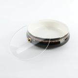 Otantic Naqsh Ceramic Dates Bowl with Lid 23.5cm*6.5cm, Black/Gold - ET2974 - Al Kabayel Discount CentreOtantic Naqsh Ceramic Dates Bowl with Lid 23.5cm*6.5cm, Black/Gold - ET2974BowlsOTANTIKAl Kabayel Discount Centre
