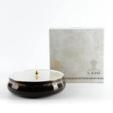 Otantic Naqsh Ceramic Dates Bowl with Lid 23.5cm*6.5cm, Black/Gold - ET2974 - Al Kabayel Discount CentreOtantic Naqsh Ceramic Dates Bowl with Lid 23.5cm*6.5cm, Black/Gold - ET2974BowlsOTANTIKAl Kabayel Discount Centre