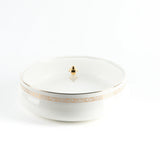 Otantic Naqsh Ceramic Dates Bowl with Lid 23.5cm*6.5cm, White/Gold - ET2970 - Al Kabayel Discount CentreOtantic Naqsh Ceramic Dates Bowl with Lid 23.5cm*6.5cm, White/Gold - ET2970BowlsOTANTIKAl Kabayel Discount Centre
