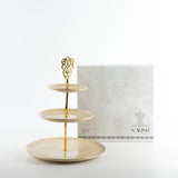Otantic Naqsh Porcelain 3 - Tier Candy Tray 27cm*33cm, Ivory/Gold - ET2987 - Al Kabayel Discount CentreOtantic Naqsh Porcelain 3 - Tier Candy Tray 27cm*33cm, Ivory/Gold - ET2987Serving TraysOTANTIKAl Kabayel Discount Centre
