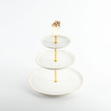 Otantic Naqsh Porcelain 3 - Tier Candy Tray 27cm*33cm, White/Gold - ET2985 - Al Kabayel Discount CentreOtantic Naqsh Porcelain 3 - Tier Candy Tray 27cm*33cm, White/Gold - ET2985Serving TraysOTANTIKAl Kabayel Discount Centre