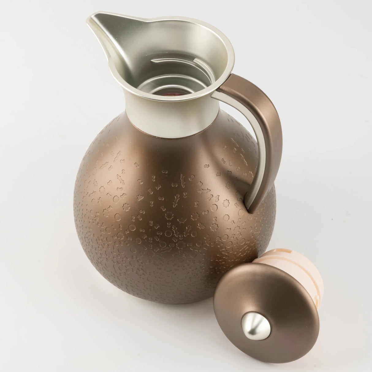 Otantik 1 Ltr Tea Or Coffee Pot From Nourhan - Matte Brown + Matte Silver - Al Kabayel Discount CentreOtantik 1 Ltr Tea Or Coffee Pot From Nourhan - Matte Brown + Matte SilverThermosOTANTIKAl Kabayel Discount Centre