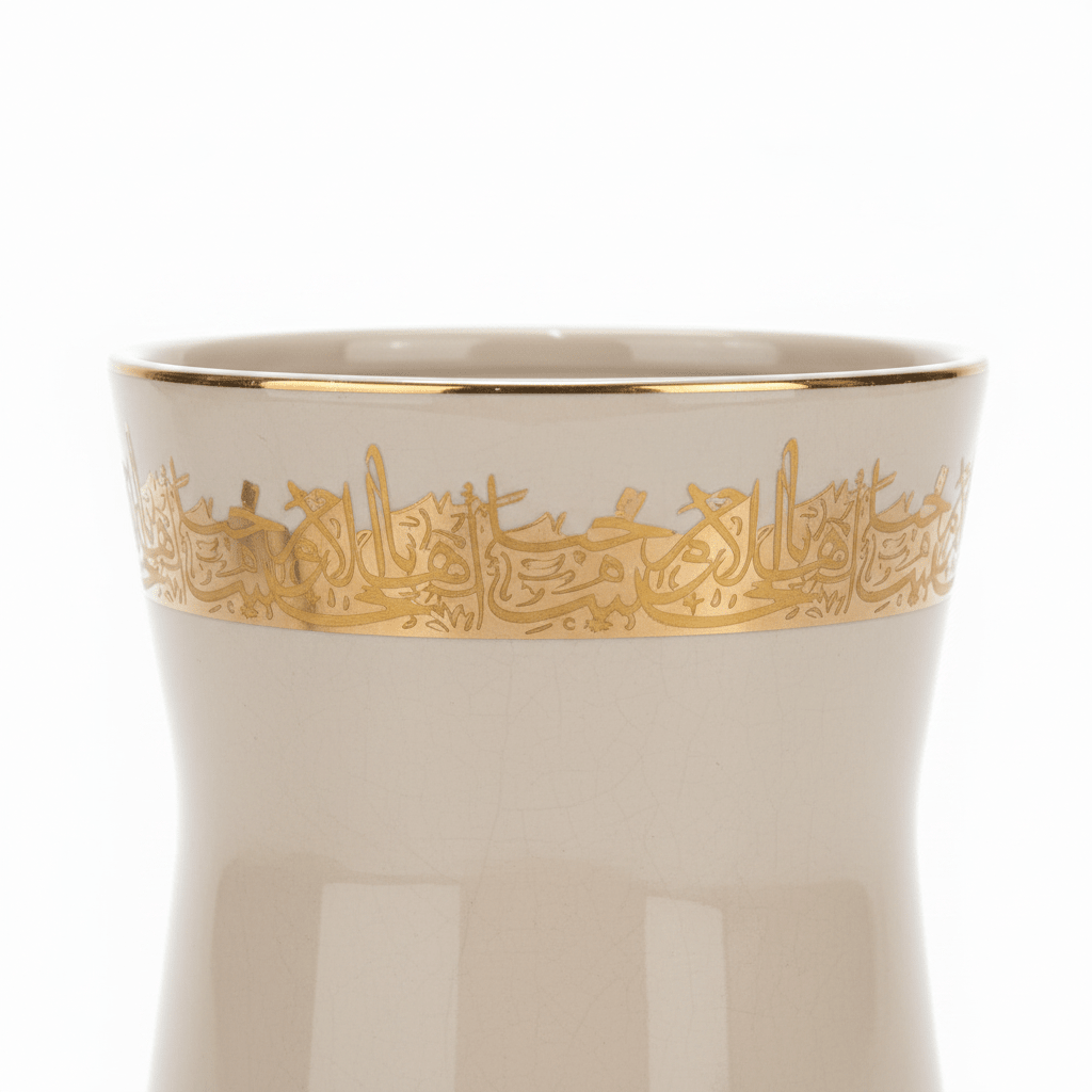 Otantik Atheer Cream Ceramic Flower Vase | Gold Arabesque Band | 25×14 cm - Al Kabayel Discount CentreOtantik Atheer Cream Ceramic Flower Vase | Gold Arabesque Band | 25×14 cmHome Décor AccentsOTANTIKAl Kabayel Discount Centre