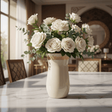 Otantik Atheer Cream Ceramic Flower Vase | Gold Arabesque Band | 25×14 cm - Al Kabayel Discount CentreOtantik Atheer Cream Ceramic Flower Vase | Gold Arabesque Band | 25×14 cmHome Décor AccentsOTANTIKAl Kabayel Discount Centre
