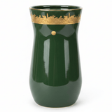 Otantik Atheer Green Ceramic Flower Vase | 25×14 cm | Gold Arabic Calligraphy - Al Kabayel Discount CentreOtantik Atheer Green Ceramic Flower Vase | 25×14 cm | Gold Arabic CalligraphyHome Décor AccentsOTANTIKAl Kabayel Discount Centre
