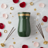Otantik Atheer | Green Ceramic Flower Vase with Gold Arabic Calligraphy | 20×10 cm - Al Kabayel Discount CentreOtantik Atheer | Green Ceramic Flower Vase with Gold Arabic Calligraphy | 20×10 cmHome Décor AccentsOTANTIKAl Kabayel Discount Centre