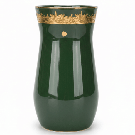 Otantik Atheer | Green Ceramic Flower Vase with Gold Arabic Calligraphy | 20×10 cm - Al Kabayel Discount CentreOtantik Atheer | Green Ceramic Flower Vase with Gold Arabic Calligraphy | 20×10 cmHome Décor AccentsOTANTIKAl Kabayel Discount Centre