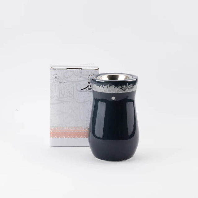 Otantik Ather Porcelain Incense Burner – Blue & Silver Premium Edition – 15 cm Modern Home Decor Burner - Al Kabayel Discount CentreOtantik Ather Porcelain Incense Burner – Blue & Silver Premium Edition – 15 cm Modern Home Decor BurnerPorcelain Incense BurnerOTANTIKAl Kabayel Discount Centre