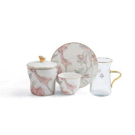Otantik Khuzama ET3033 Royal 19 - Piece Tea & Cawa Set – Red & Gold Floral Porcelain & Glass - Al Kabayel Discount CentreOtantik Khuzama ET3033 Royal 19 - Piece Tea & Cawa Set – Red & Gold Floral Porcelain & GlassTea/Coffee PotsOTANTIKAl Kabayel Discount Centre