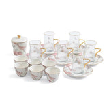 Otantik Khuzama ET3033 Royal 19 - Piece Tea & Cawa Set – Red & Gold Floral Porcelain & Glass - Al Kabayel Discount CentreOtantik Khuzama ET3033 Royal 19 - Piece Tea & Cawa Set – Red & Gold Floral Porcelain & GlassTea/Coffee PotsOTANTIKAl Kabayel Discount Centre