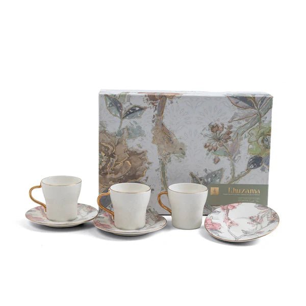 Otantik Khuzama ET3039 Premium 12 - Piece Milk Cup & Saucer Set – Red & Gold Floral Porcelain - Al Kabayel Discount CentreOtantik Khuzama ET3039 Premium 12 - Piece Milk Cup & Saucer Set – Red & Gold Floral PorcelainTea/Coffee PotsOTANTIKAl Kabayel Discount Centre