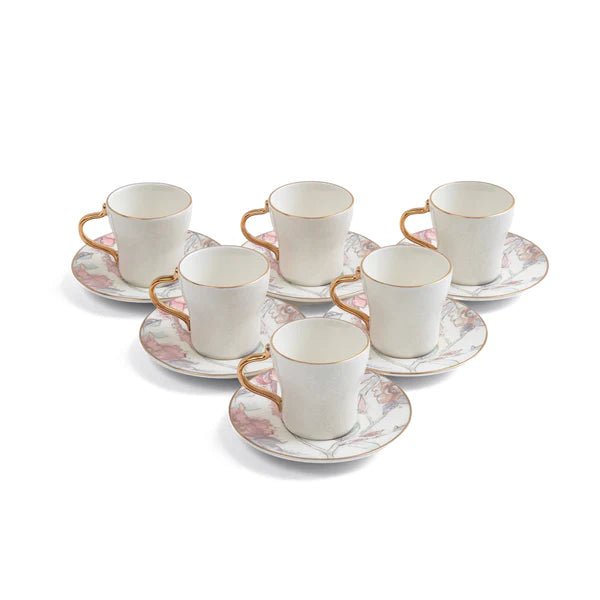 Otantik Khuzama ET3039 Premium 12 - Piece Milk Cup & Saucer Set – Red & Gold Floral Porcelain - Al Kabayel Discount CentreOtantik Khuzama ET3039 Premium 12 - Piece Milk Cup & Saucer Set – Red & Gold Floral PorcelainTea/Coffee PotsOTANTIKAl Kabayel Discount Centre