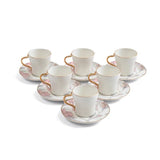 Otantik Khuzama ET3039 Premium 12 - Piece Milk Cup & Saucer Set – Red & Gold Floral Porcelain - Al Kabayel Discount CentreOtantik Khuzama ET3039 Premium 12 - Piece Milk Cup & Saucer Set – Red & Gold Floral PorcelainTea/Coffee PotsOTANTIKAl Kabayel Discount Centre