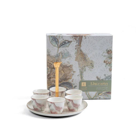 Otantik Khuzama ET3045 Signature 7 - Piece Porcelain Tea & Cawa Cup Set – Red & Gold Oriental Floral Pattern – 23×18 cm - Al Kabayel Discount CentreOtantik Khuzama ET3045 Signature 7 - Piece Porcelain Tea & Cawa Cup Set – Red & Gold Oriental Floral Pattern – 23×18 cmTea/Coffee PotsOTANTIKAl Kabayel Discount Centre
