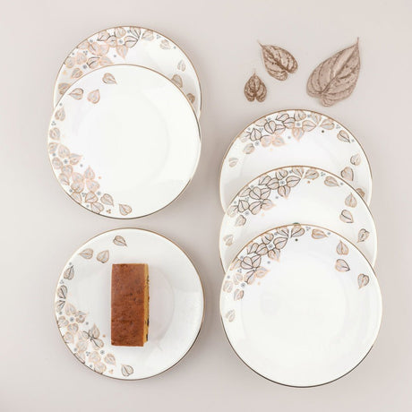 Otantik Lilac Porcelain Dessert Plate Set – 6 - Piece 7.5" Cream & White Refined Dining Edition - Al Kabayel Discount CentreOtantik Lilac Porcelain Dessert Plate Set – 6 - Piece 7.5" Cream & White Refined Dining EditionPlatesOTANTIKAl Kabayel Discount Centre