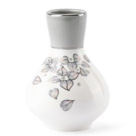 Otantik Lilac Porcelain Flower Vase 8cm*10cm, White/Grey - Al Kabayel Discount CentreOtantik Lilac Porcelain Flower Vase 8cm*10cm, White/GreyFlower/Plant PotsOTANTIKAl Kabayel Discount Centre
