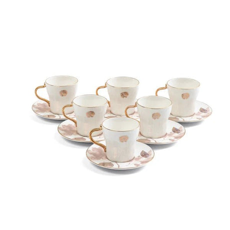 Otantik Marisella ET3003 Deluxe 12 - Piece Turkish Cup & Saucer Set – Red & Gold Porcelain - Al Kabayel Discount CentreOtantik Marisella ET3003 Deluxe 12 - Piece Turkish Cup & Saucer Set – Red & Gold PorcelainTea/Coffee PotsOTANTIKAl Kabayel Discount Centre