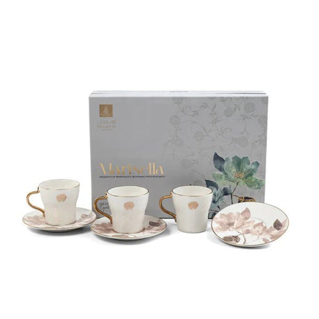 Otantik Marisella ET3003 Deluxe 12 - Piece Turkish Cup & Saucer Set – Red & Gold Porcelain - Al Kabayel Discount CentreOtantik Marisella ET3003 Deluxe 12 - Piece Turkish Cup & Saucer Set – Red & Gold PorcelainTea/Coffee PotsOTANTIKAl Kabayel Discount Centre