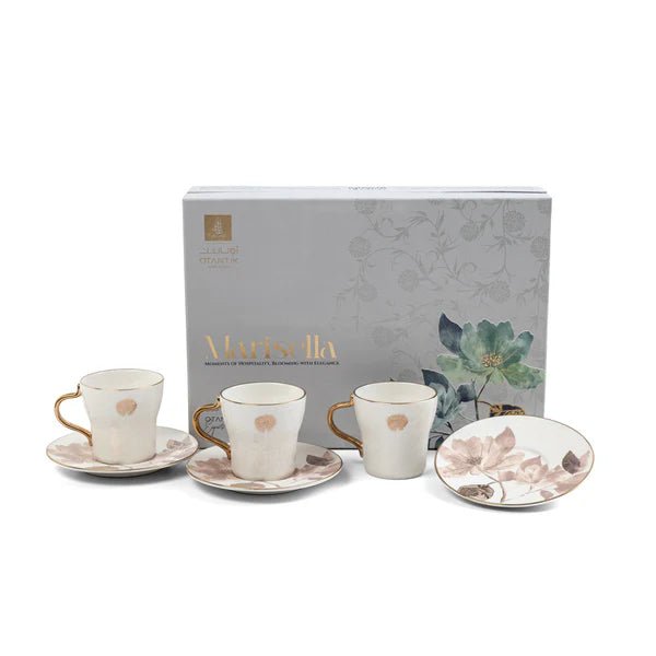 Otantik Marisella ET3003 Deluxe 12 - Piece Turkish Cup & Saucer Set – Red & Gold Porcelain - Al Kabayel Discount CentreOtantik Marisella ET3003 Deluxe 12 - Piece Turkish Cup & Saucer Set – Red & Gold PorcelainTea/Coffee PotsOTANTIKAl Kabayel Discount Centre