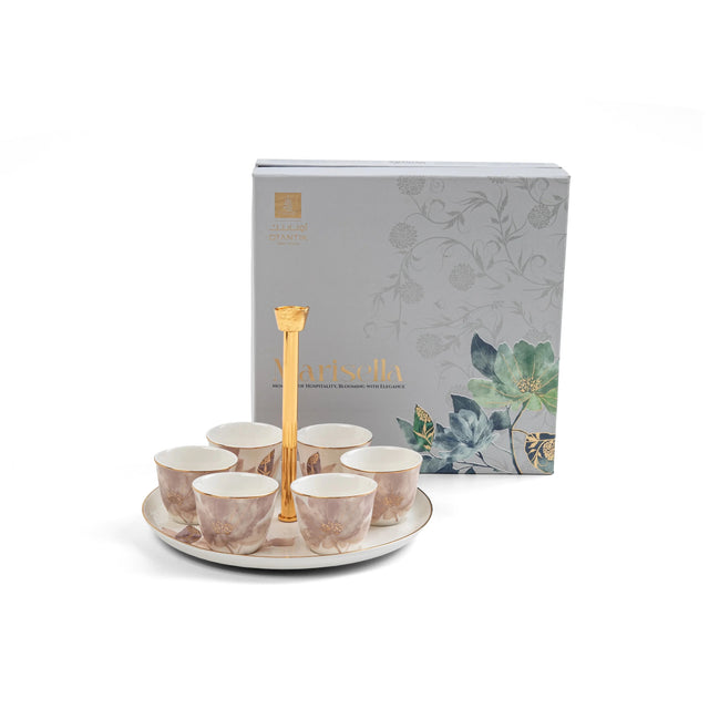 Otantik Marisella ET3012 Deluxe 7 - Piece Porcelain Tea & Cawa Cup Set – Red & Gold Classic Floral Artwork – 23×18 cm Edition - Al Kabayel Discount CentreOtantik Marisella ET3012 Deluxe 7 - Piece Porcelain Tea & Cawa Cup Set – Red & Gold Classic Floral Artwork – 23×18 cm EditionTea/Coffee PotsOTANTIKAl Kabayel Discount Centre